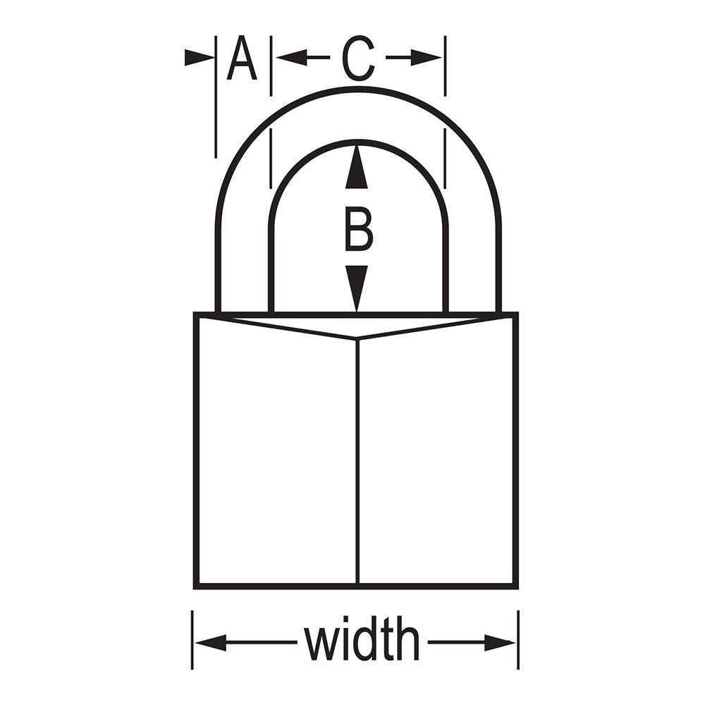 Padlock Base Master Lock 60mm Diamond Brass Padlock - 160DAU – Storagecube