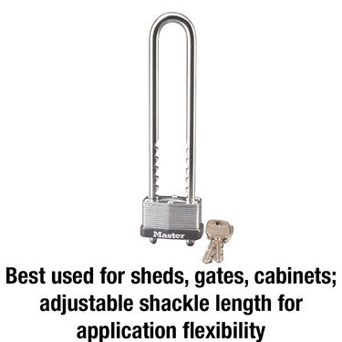 Master Lock 44mm Adjustable & Removable Shackle Padlock - 517DAU