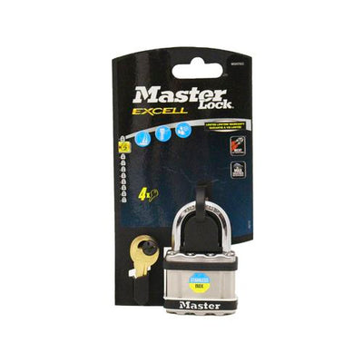 Master Lock 51mm Excell Stainless Steel Laminated Padlock - M5EURDSTS